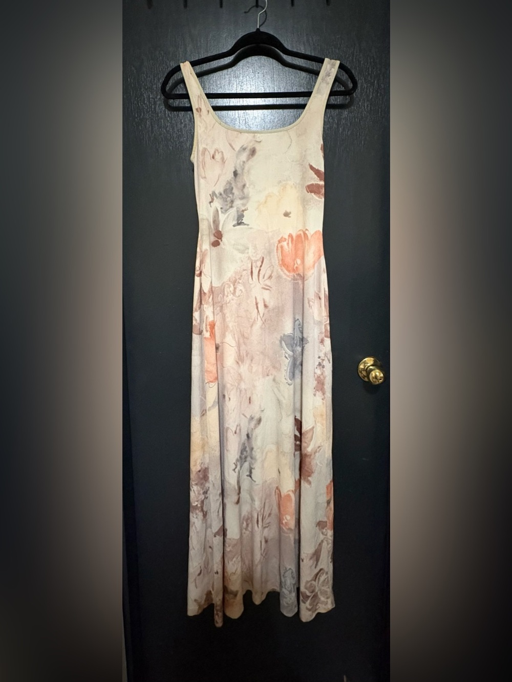 VTG Cache Floral Scoop-Neck Maxi Dress